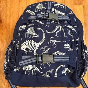 Pottery Barn Kids Mackenzie Navy Dinosaur Bones Glow-in-the-Dark Backpack